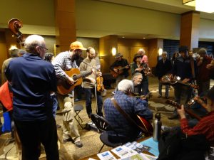 informal hallway concert  at Wintergrass 2014