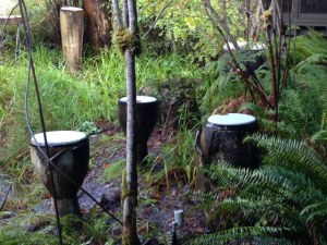 Despite the noise they make, raindrop drums create a peaceful environment